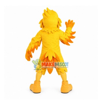 Lively Running Yellow Eagle Mascot Costume Lively Running Yellow Eagle Mascot Costume