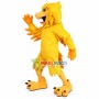 Lively Running Yellow Eagle Mascot Costume