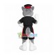 The Sociable Police Chief Wolf Mascot Costume The Sociable Police Chief Wolf Mascot Costume