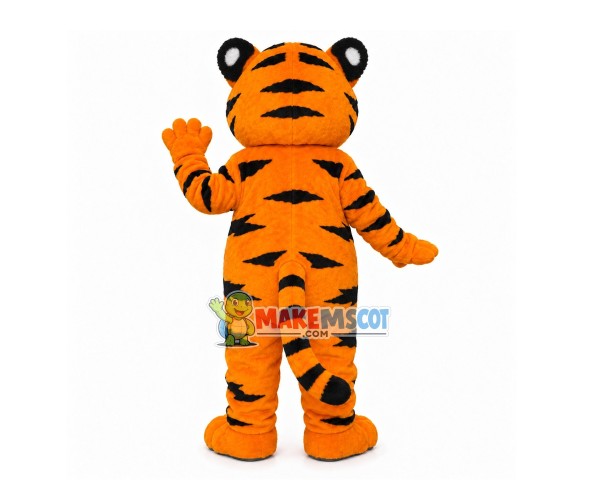 Lovely Little Tiger With Green Eyes Mascot Costume Lovely Little Tiger With Green Eyes Mascot Costume