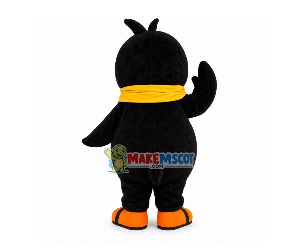Chilling Penguin Wearing Warm Scarf Mascot Costume Chilling Penguin Wearing Warm Scarf Mascot Costume