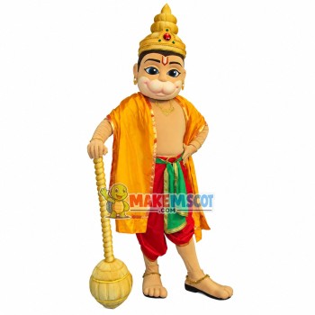 Western Buddha Holding Meteor Hammer Mascot Costume Western Buddha Holding Meteor Hammer Mascot Costume