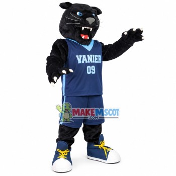 Fierce Panther Of School Team Mascot Costume Fierce Panther Of School Team Mascot Costume