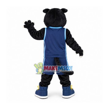Fierce Panther Of School Team Mascot Costume Fierce Panther Of School Team Mascot Costume