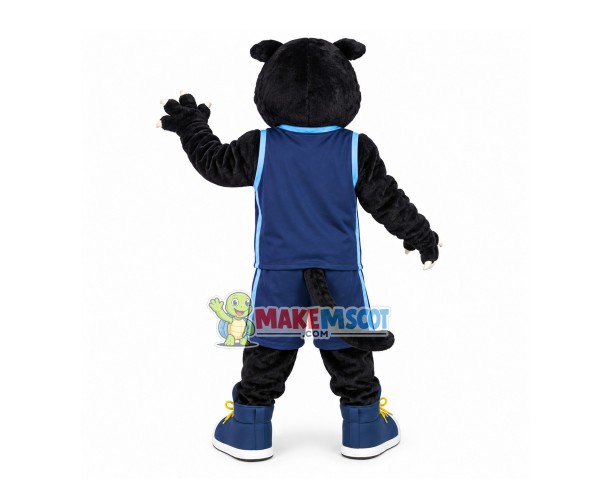 Fierce Panther Of School Team Mascot Costume Fierce Panther Of School Team Mascot Costume