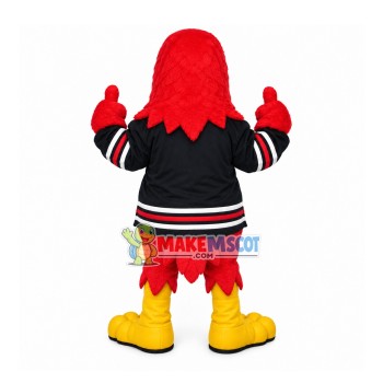 Powerful Eagle Of The Samurai Mascot Costume Powerful Eagle Of The Samurai Mascot Costume
