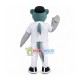 Conservative Shark In The Striped Shirt Mascot Costume Conservative Shark In The Striped Shirt Mascot Costume