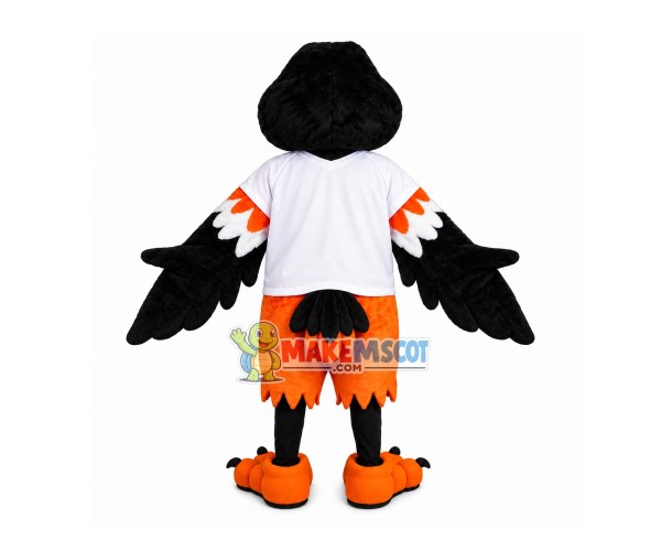 All Over Black Bird Mascot Costume For School All Over Black Bird Mascot Costume For School