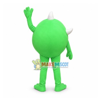 One Eye Green Monster Mascot Costume One Eye Green Monster Mascot Costume