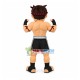 Muscular Fighter Boy Mascot Costume Muscular Fighter Boy Mascot Costume