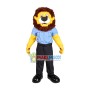 Administrative Staff Lion In The Uniform Mascot Costume