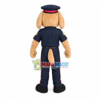 Majestic Police Chief Dog Mascot Furry Costume Majestic Police Chief Dog Mascot Furry Costume