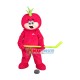 Cute Tomato Doll Mascot Costume Playing Hockey Cute Tomato Doll Mascot Costume Playing Hockey