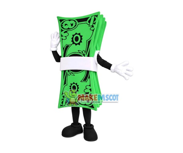 Green Tickets Of Rebate Points Application Mascot Costume Green Tickets Of Rebate Points Application Mascot Costume