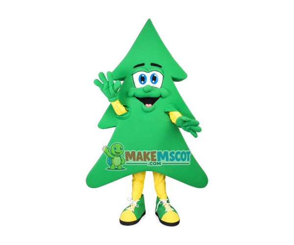 Pine Tree For Camping Site Mascot Costume Pine Tree For Camping Site Mascot Costume