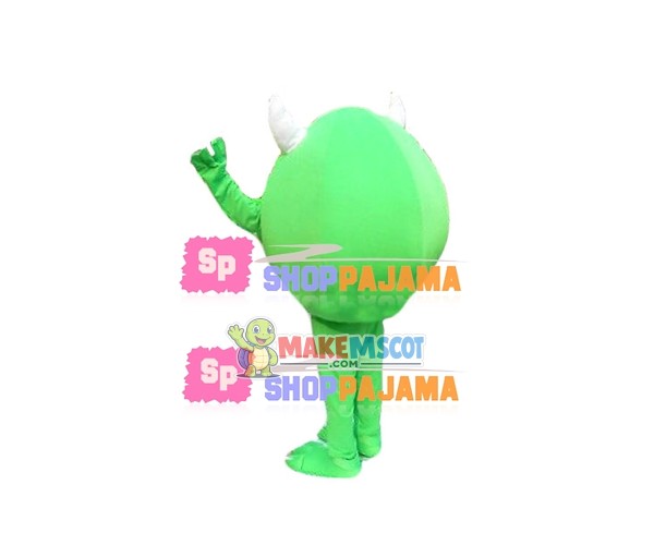 One Eye Green Monster Mascot Costume One Eye Green Monster Mascot Costume
