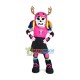 Colorful Skeleton Man Of The Football Team Mascot Costume Colorful Skeleton Man Of The Football Team Mascot Costume