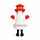 Towering Red Roof Tower Mascot Costume Towering Red Roof Tower Mascot Costume