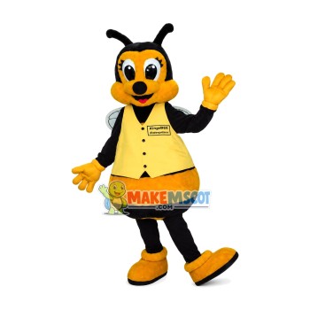 Hardworking Enterprise Employee Bee Mascot Costume Hardworking Enterprise Employee Bee Mascot Costume