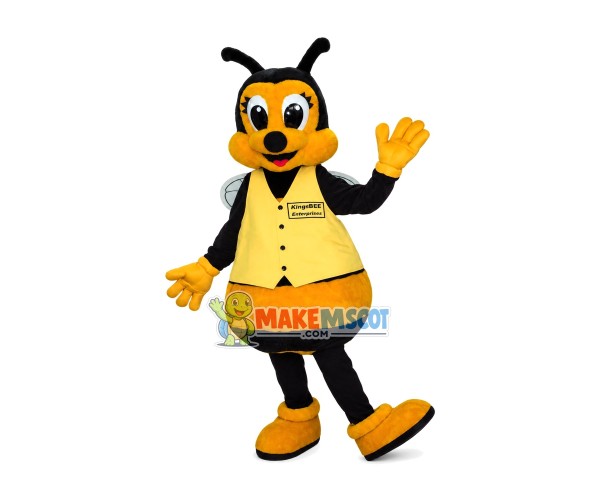 Hardworking Enterprise Employee Bee Mascot Costume Hardworking Enterprise Employee Bee Mascot Costume