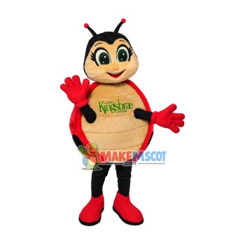 Cute Big Eyes Ladybug Mascot Costume For Garden Cute Big Eyes Ladybug Mascot Costume For Garden