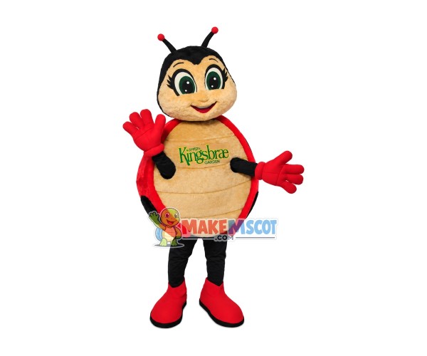 Cute Big Eyes Ladybug Mascot Costume For Garden Cute Big Eyes Ladybug Mascot Costume For Garden