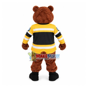 Brown Bear Preparing For The Relay Race Mascot Costume Brown Bear Preparing For The Relay Race Mascot Costume