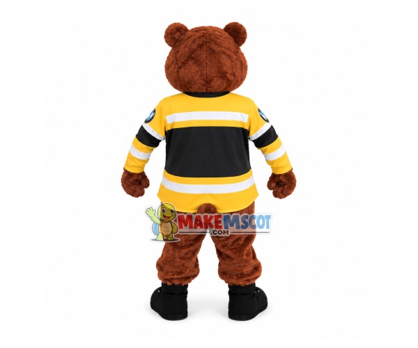 Brown Bear Preparing For The Relay Race Mascot Costume Brown Bear Preparing For The Relay Race Mascot Costume