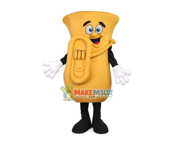 Expensive Professional Saxophone Mascot Costume Expensive Professional Saxophone Mascot Costume
