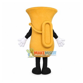 Expensive Professional Saxophone Mascot Costume Expensive Professional Saxophone Mascot Costume