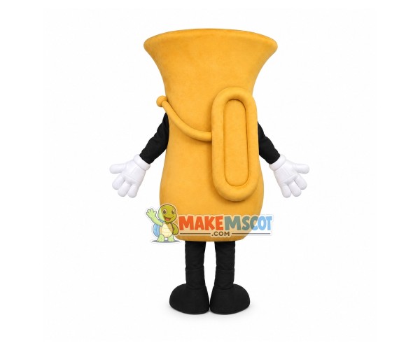 Expensive Professional Saxophone Mascot Costume Expensive Professional Saxophone Mascot Costume