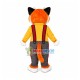 Lovable Orange Cat In The Blouse Mascot Costume Lovable Orange Cat In The Blouse Mascot Costume