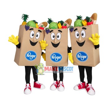 Eco-friendly Paper Shopping Bag Of Supermarket Chain Mascot Costume Eco-friendly Paper Shopping Bag Of Supermarket Chain Mascot Costume