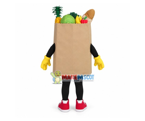 Eco-friendly Paper Shopping Bag Of Supermarket Chain Mascot Costume Eco-friendly Paper Shopping Bag Of Supermarket Chain Mascot Costume