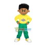 Black Little Boy In Childrens Home Mascot Costume
