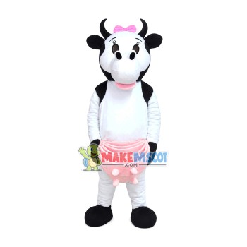 Lactating Farm Cow Mascot Costume Lactating Farm Cow Mascot Costume