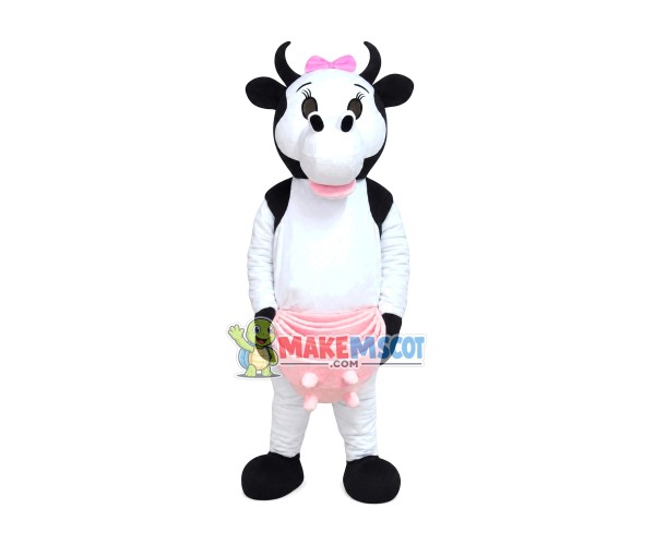 Lactating Farm Cow Mascot Costume Lactating Farm Cow Mascot Costume