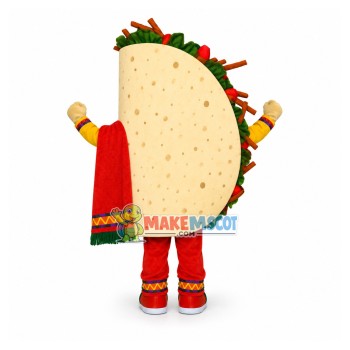 Restaurant Taste Mexican Girl Nachos Mascot Costume Restaurant Taste Mexican Girl Nachos Mascot Costume
