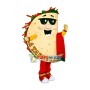 Restaurant Taste Mexican Girl Nachos Mascot Costume