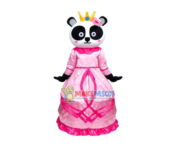 Princess Dress Panda Mascot Costume Princess Dress Panda Mascot Costume