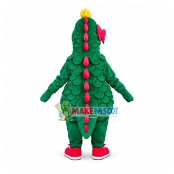 Rare Green Dragon With Scales Mascot Costume Rare Green Dragon With Scales Mascot Costume