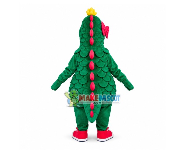 Rare Green Dragon With Scales Mascot Costume Rare Green Dragon With Scales Mascot Costume