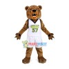 College Brown Bear In The Sport Suit Mascot Costume