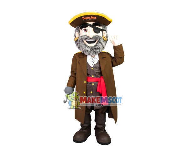 Rich Hook Hand Pirate Captain Mascot Costume Rich Hook Hand Pirate Captain Mascot Costume