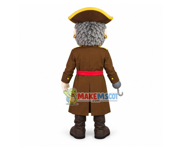Rich Hook Hand Pirate Captain Mascot Costume Rich Hook Hand Pirate Captain Mascot Costume