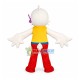Stretching White Goose Mascot Costume Stretching White Goose Mascot Costume