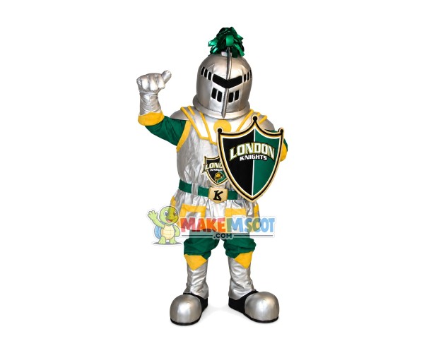 Orderly Armored Knight Mascot Costume Orderly Armored Knight Mascot Costume