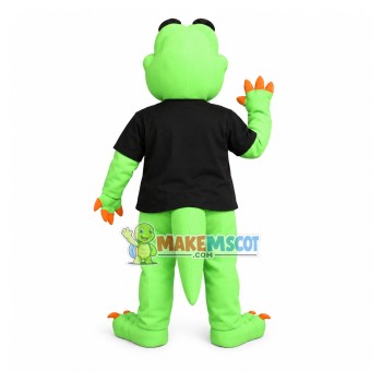 Unisex Dragon In The Black Printed Shirt Mascot Costume Unisex Dragon In The Black Printed Shirt Mascot Costume