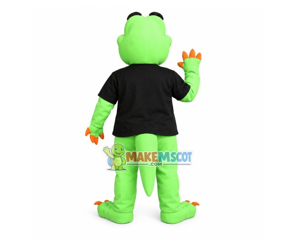 Unisex Dragon In The Black Printed Shirt Mascot Costume Unisex Dragon In The Black Printed Shirt Mascot Costume