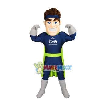 Power Superman Of Employee Recognition Plan Mascot Costume Power Superman Of Employee Recognition Plan Mascot Costume